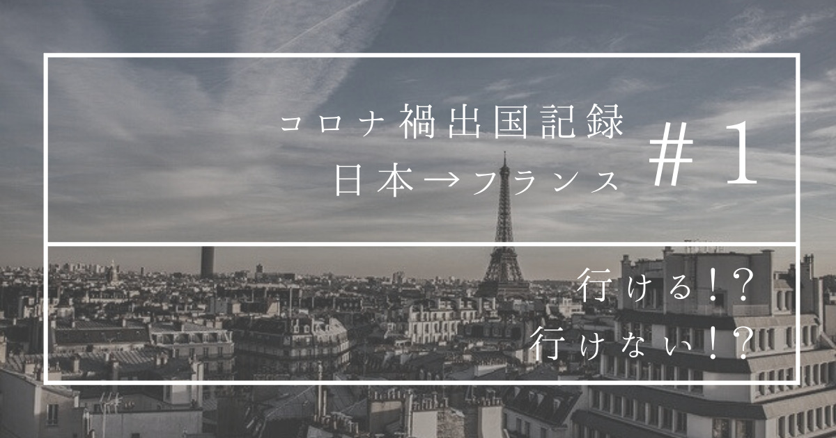 2021年3月 フランス入国制限緩和【コロナ禍での出国】①